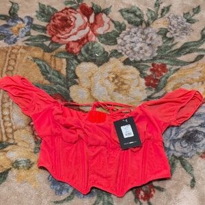 Kenzie Corset Mesh Top